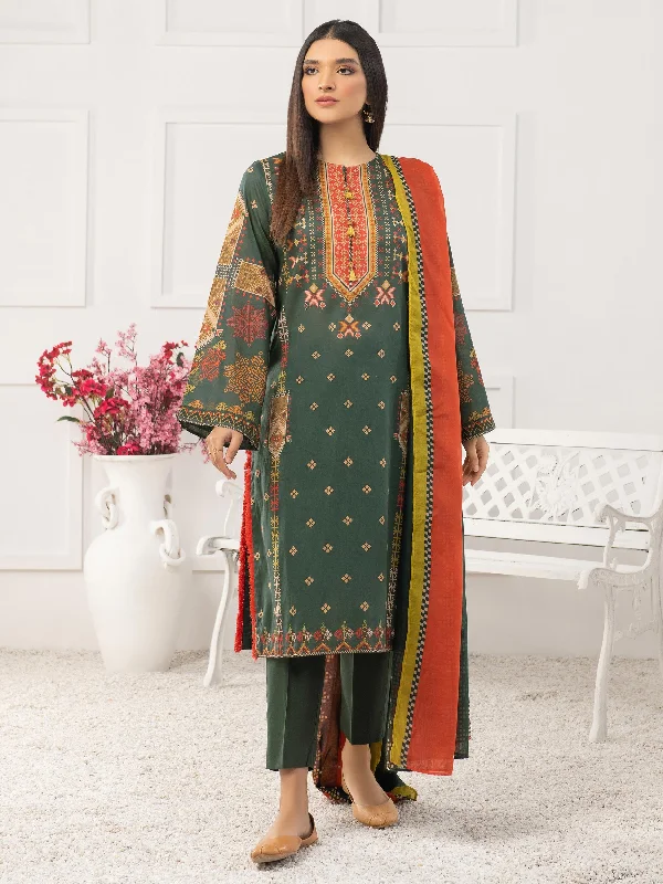 Women's clothing inclusive-3 Piece Lawn Suit-Printed (Unstitched)