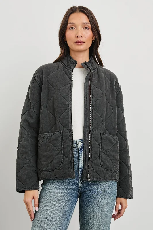 Jackets burg layer-DENVER JACKET - FADED BLACK