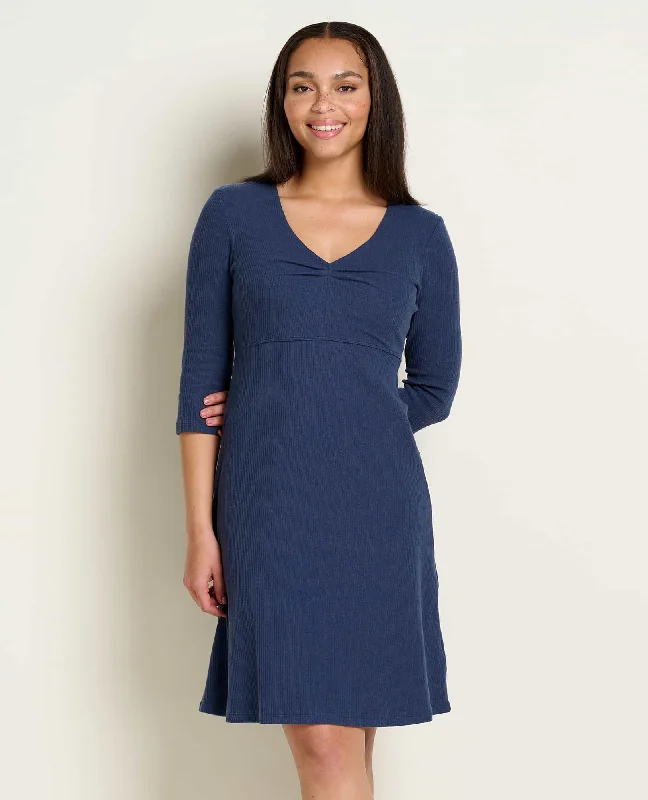 Sapphire cool dresses-Rosalinda Cable Rib Dress