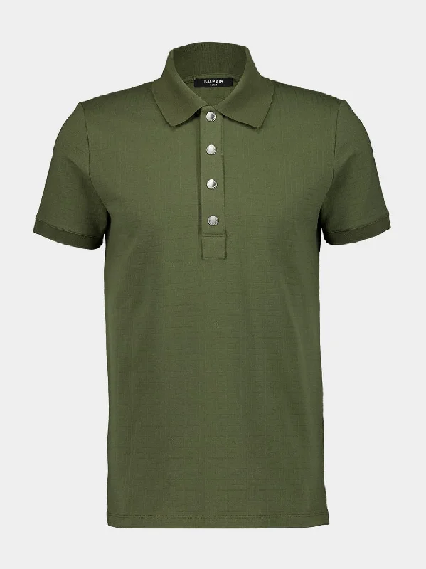 Women's clothing sale items-Jacquard Cotton Polo