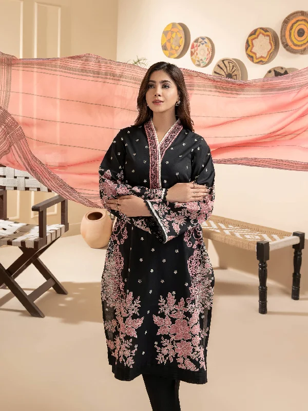 Women's clothing tailored-3 Piece Lawn Suit-Embossed Printed (Unstitched)