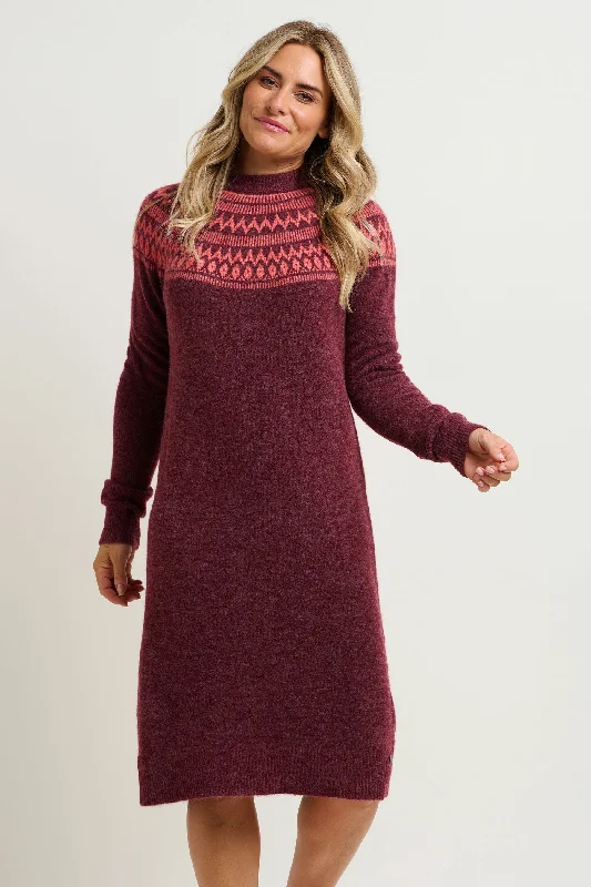 Multicolor burst dresses-Fairisle Pop Knitted Dress