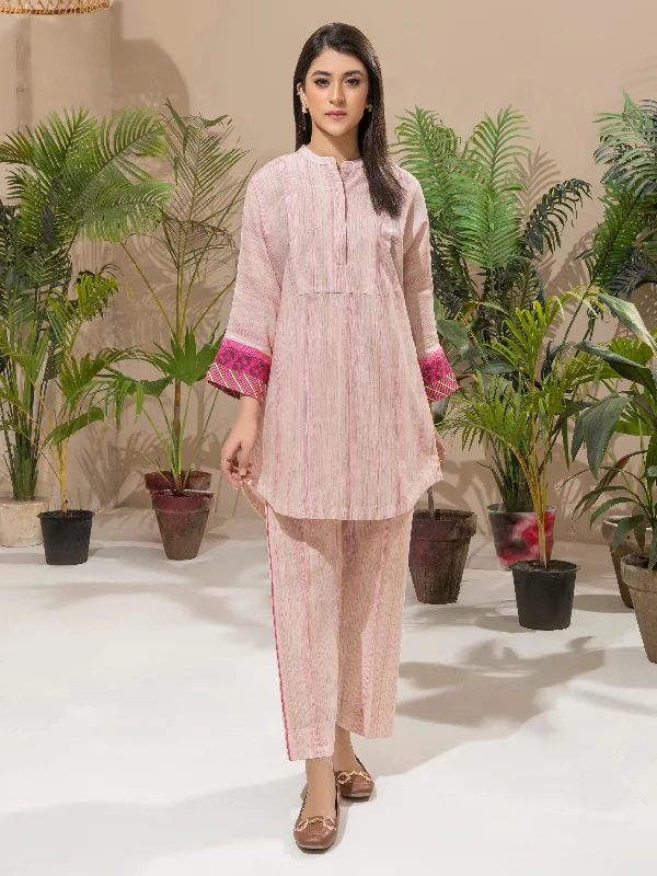 Women's clothing outerwear-Khaddar Shirt-Printed (Unstitched)