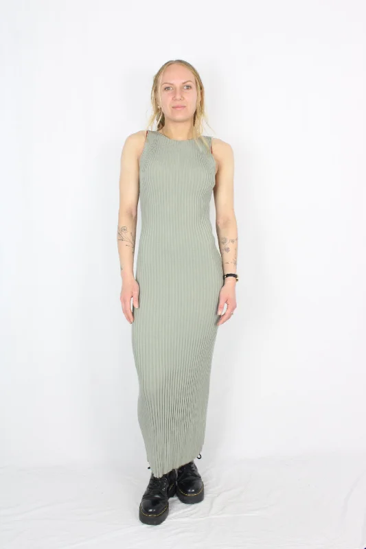 Lustrous shiny dresses-Bec + Bridge - Ribbed Maxi Dress