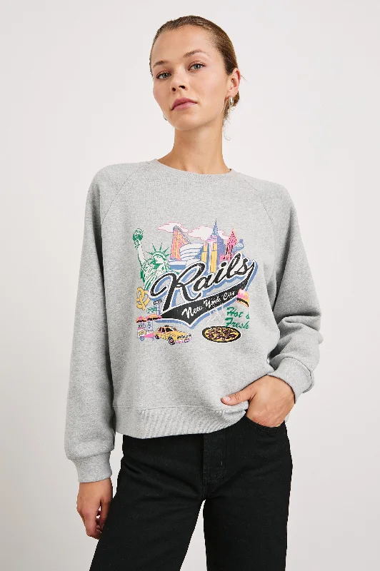 Train-travel hoodies & sweatshirts-VINTAGE RAGLAN SWEATSHIRT - RAILS NEW YORK