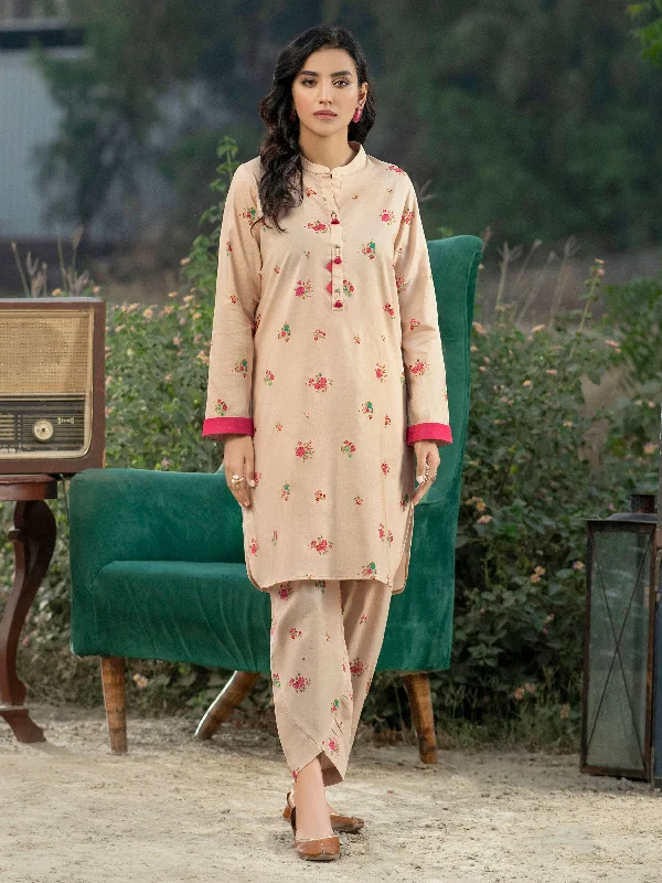 Women's clothing party wear-Khaddar Shirt-Printed (Unstitched)