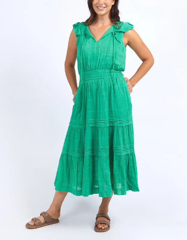 Classic little dresses-Isabella Midi Dress - Greenbriar