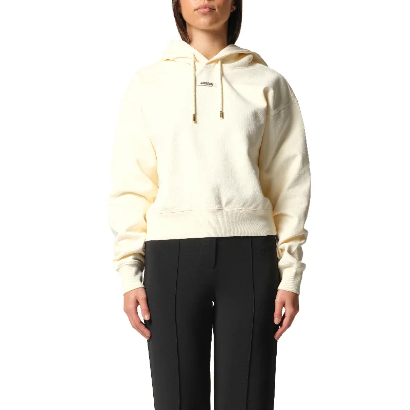 Remote-work hoodies & sweatshirts-Le Hoodie Gros Grain in Light Beige