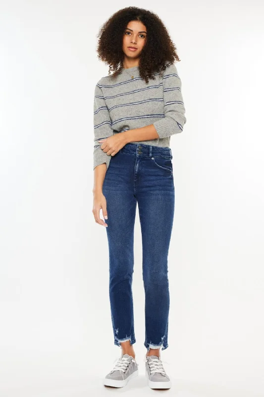 Bottoms for sunny days-Kancan High Rise Slim Straight Jeans