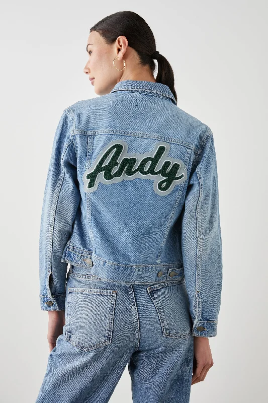 Jackets tang chic-MULHOLLAND JACKET CUSTOM EMBROIDERY - ORIGINAL BLUE