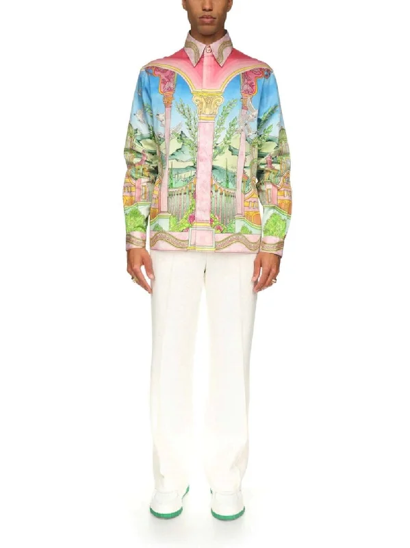 Women's clothing custom-made-Le Jardin Ideal Silk Shirt