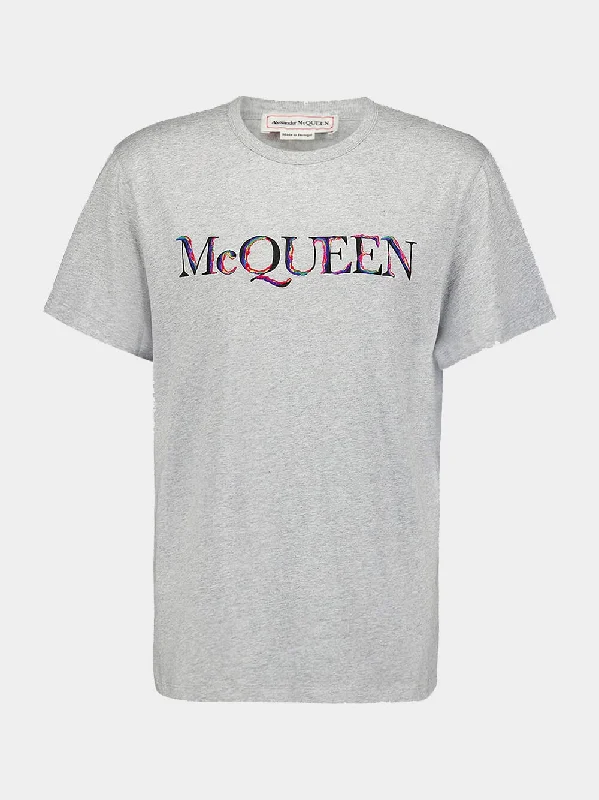 Women's clothing statement-Logo-Embroidered Cotton T-Shirt