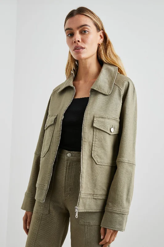 Jackets moss layer-CHEYENNE JACKET - WASHED OLIVE