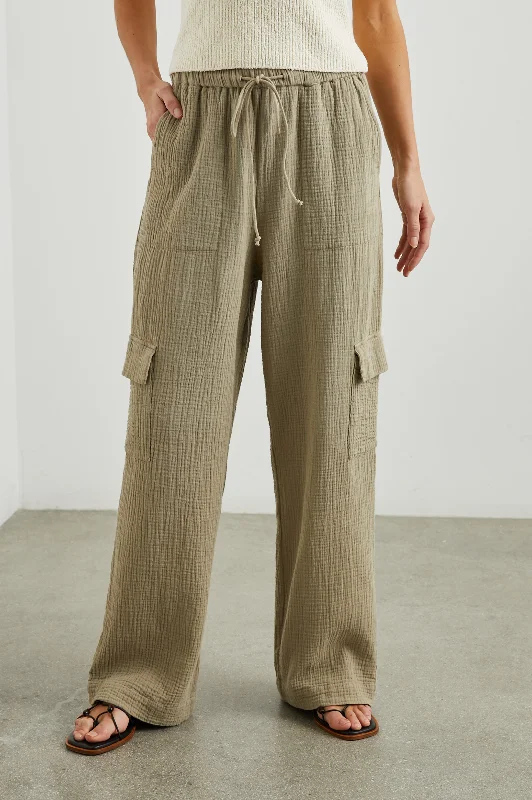 Bottoms with urban style-CHRISTIANO PANT - OLIVE