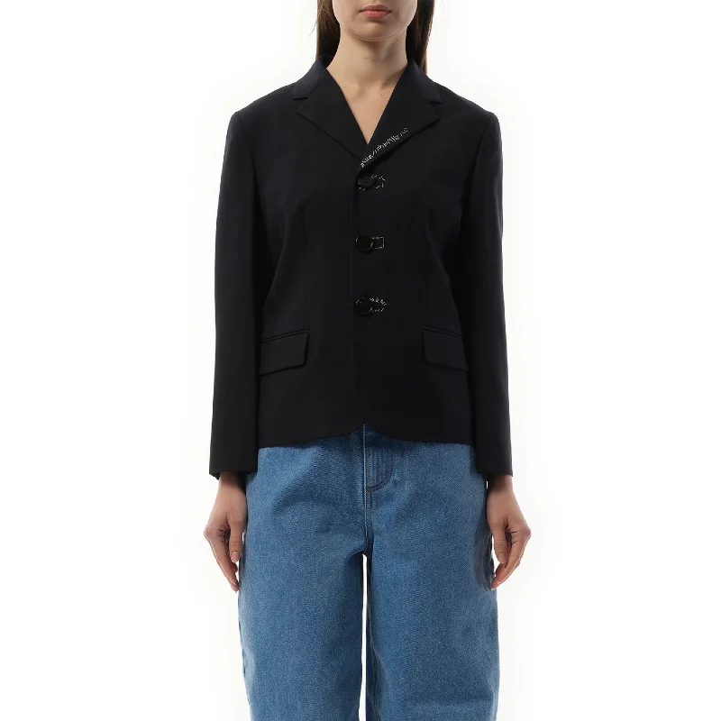 Jackets rally wrap-3 Button Wool Jacket in Blublack