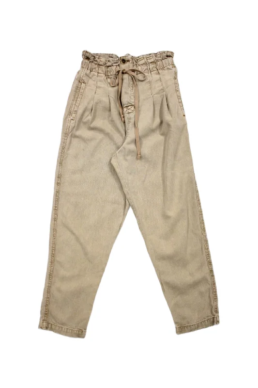 Bottoms for biking-Free People - Paper Bag Waist Pants