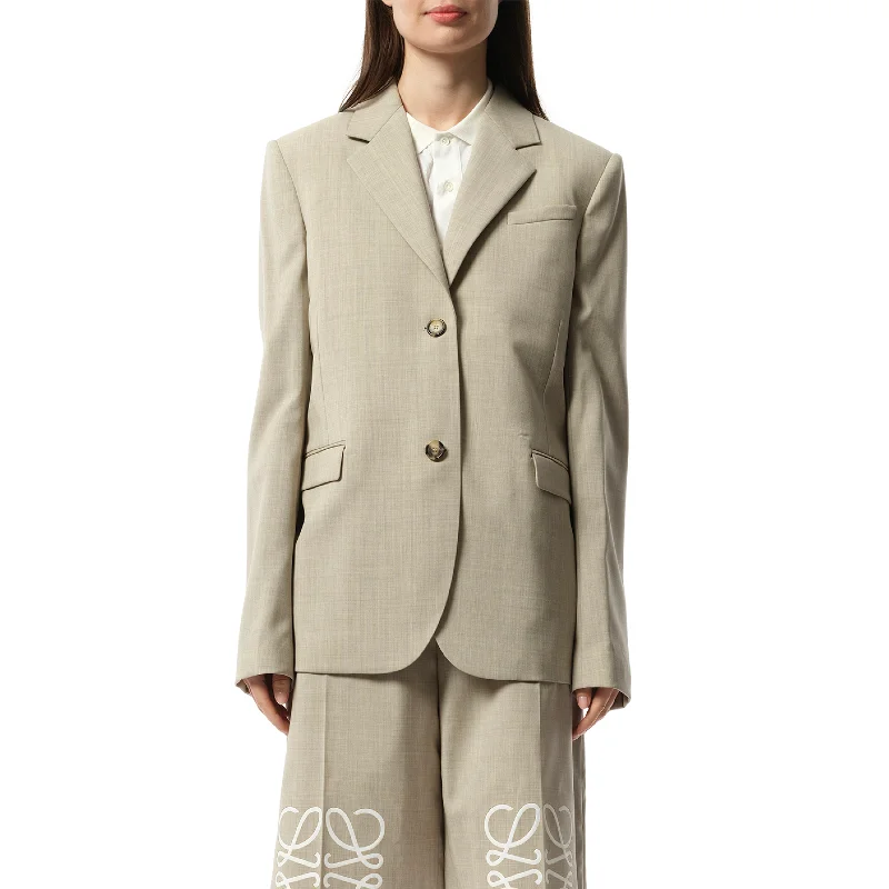 Jackets mast chic-Tailored Jacket in Light Beige Melange