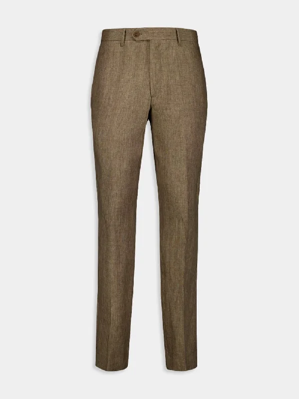 Women's clothing storage-Affonso Linen Trousers