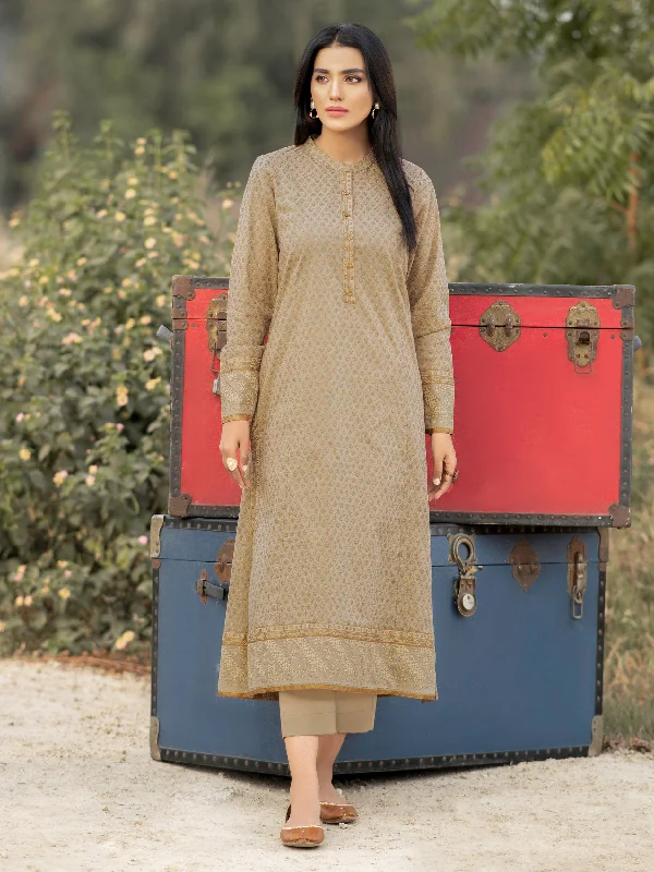 Women's clothing sale items-2 Piece Khaddar Suit-Pasted (Unstitched)