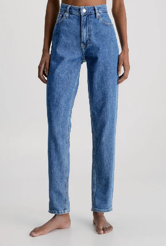 Bottoms with travel outfits-CALVIN KLEIN MOM JEANS