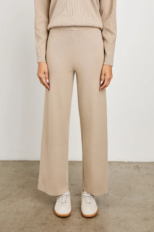 Bottoms with soft fabric-KRISTA PANT - OATMEAL