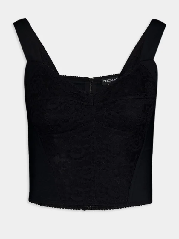 Women's clothing web store-Jacquard Lace Shaper Bustier