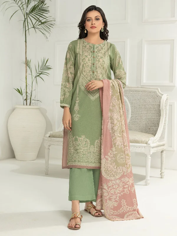 Women's clothing comfort-3 Piece Lawn Suit-Printed (Unstitched)