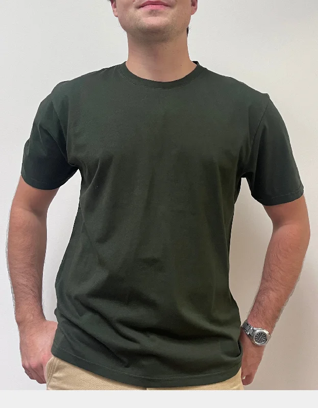 Gaming Tops-Classic Organic Tee in Hunter Green