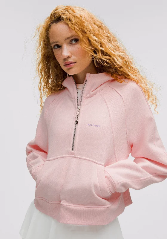 Flowy hoodies & sweatshirts-Scuba Oversized Half-Zip Hoodie