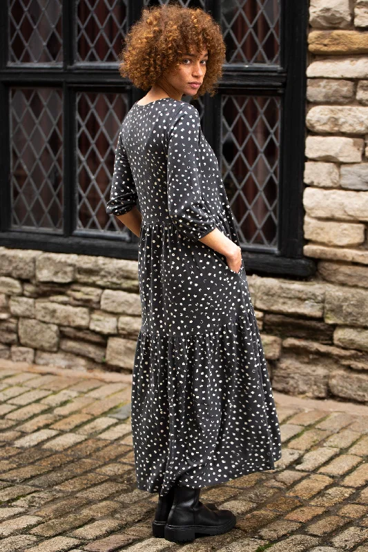 Dance-ready club dresses-Spotty Jersey Dress