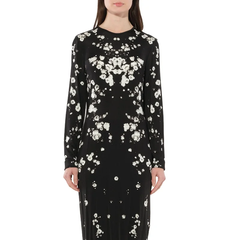 Winter knit dresses-Podium Dress in Black/White