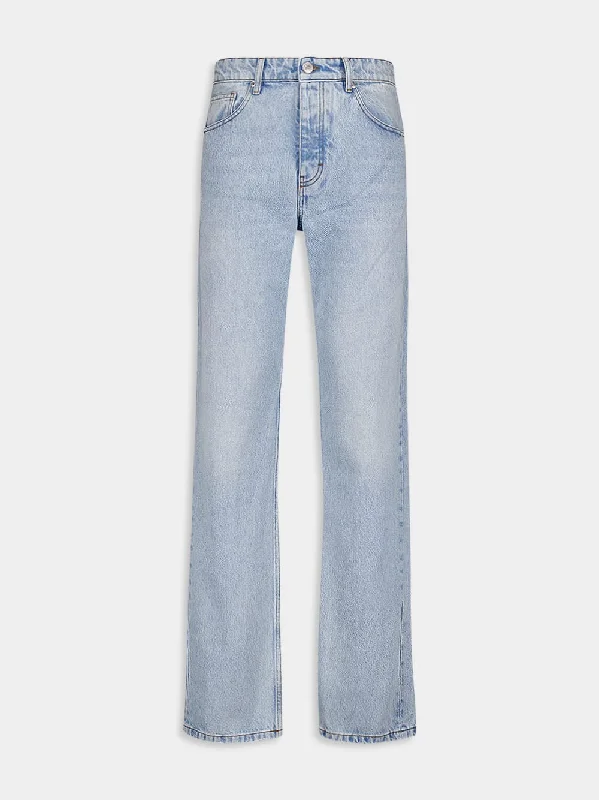 Women's clothing lightweight-Classic Light Blue Jeans