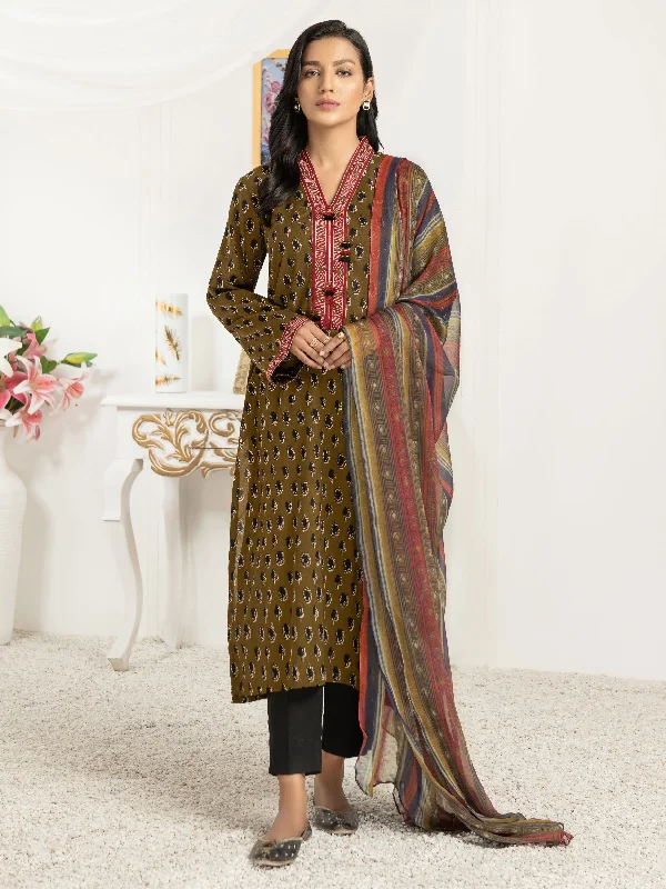 Women's clothing mid-rise-2 Piece Lawn Suit-Printed (Unstitched)