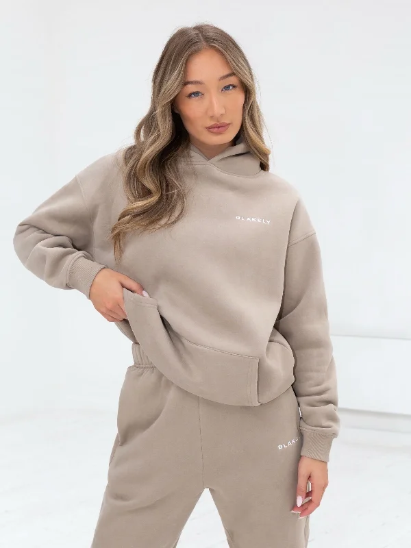 Cooling hoodies & sweatshirts-Series Oversized Hoodie - Washed Khaki