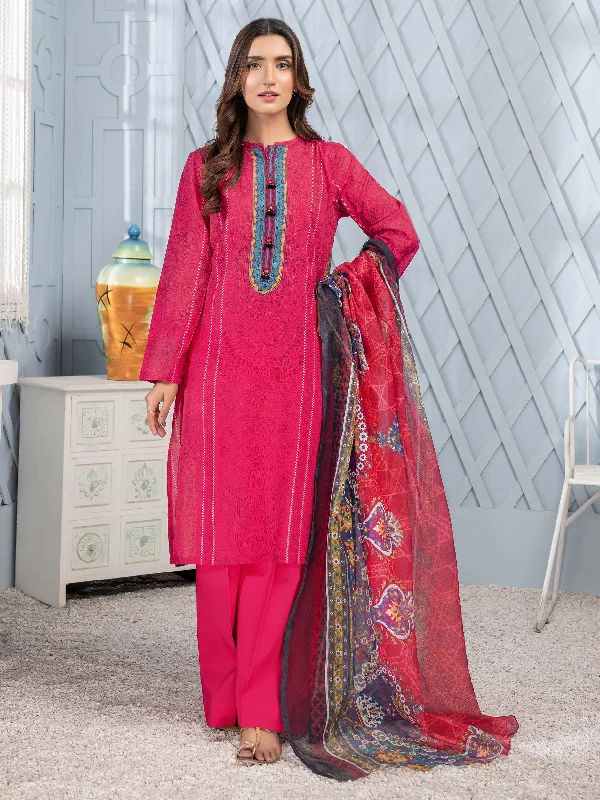 Women's clothing bright hues-3 Piece Lawn Suit-Printed (Unstitched)