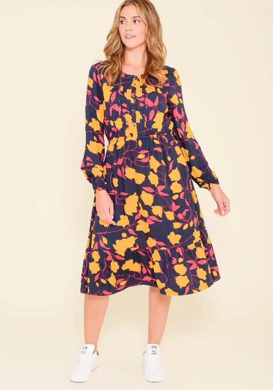 Daytime cotton dresses-Darcie Twill Shirt Dress