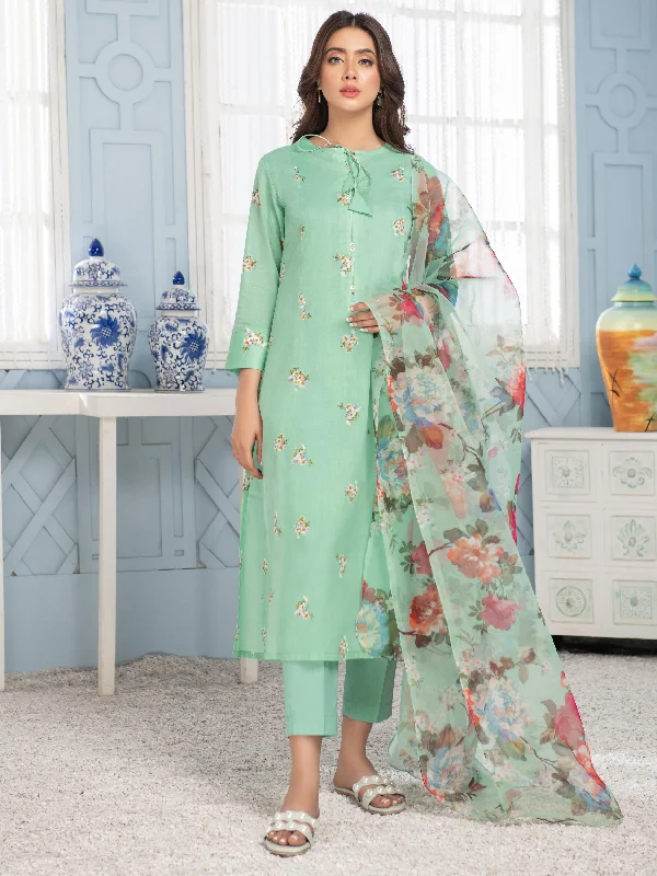 Women's clothing slow fashion-3 Piece Lawn Suit-Printed (Unstitched)