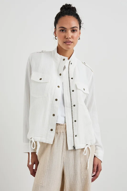 Jackets tapered cut-COLLINS JACKET - GAUZE WHITE