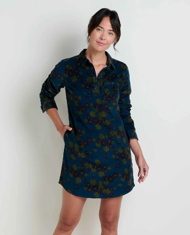 Black silk dresses-Scouter Cord Shirtdress