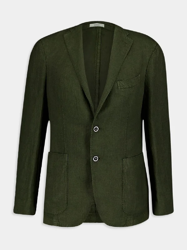 Women's clothing budget buys-Olive Green Linen Suit