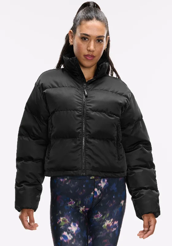 Jackets luster chic-Shine Crop Puffer Jacket