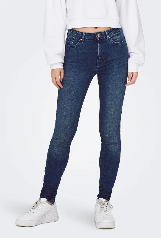 Bottoms with brunch outfits-ONLY FOREVER HIGH SKINNY HW JEANS