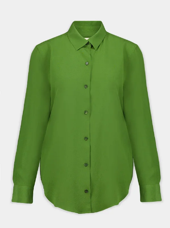 Women's clothing new drops-Ametista Garden Green Shirt