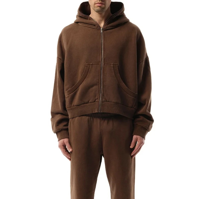 Men’s hoodies & sweatshirts-Eternal Zip Hoodie in Brunette