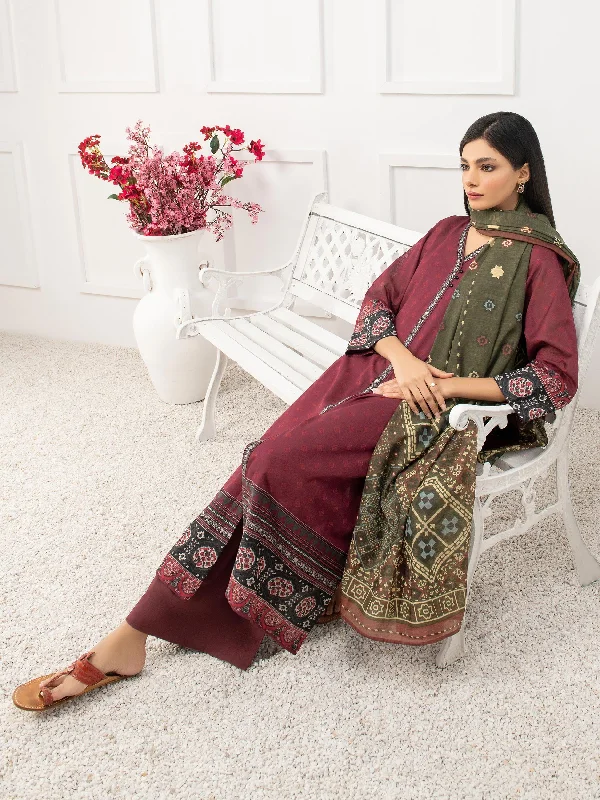 Women's clothing twin-3 Piece Lawn Suit-Printed (Unstitched)