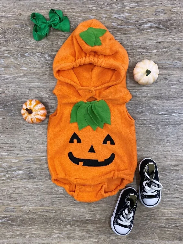 Polar hoodies & sweatshirts-Lil Pumpkin Hooded Baby Bunting Halloween Costume