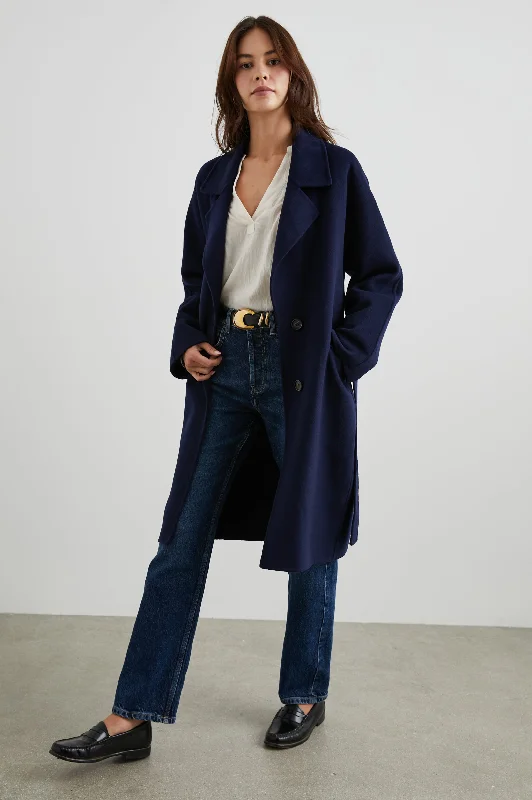 Jackets cozy fit-MARTA COAT - NAVY