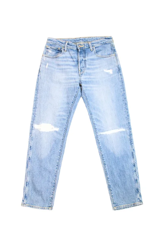 Bottoms for anniversaries-Candiani Denim - Distressed Light Wash Denim