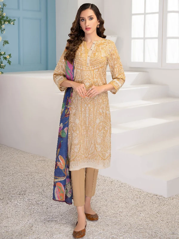 Women's clothing mother-daughter-3 Piece Lawn Suit-Printed (Unstitched)