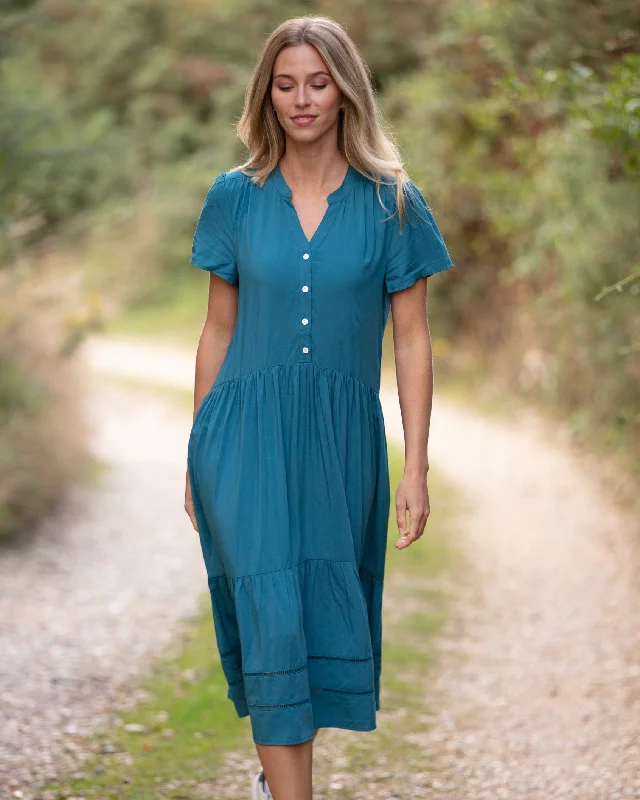 Outdoor adventure dresses-Ami Marine Blue Dress